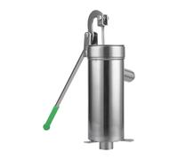 Pompa a manovella in acciaio inox, pompa manuale per pozzi profondi, con rinforzo della pressione, pompa dell'acqua a manovella per laghetti ornamentali, irrigazione del prato, cortile, esterni