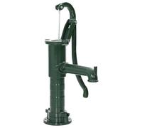 Pompa a manovella in ghisa verde, pompa dell'acqua da giardino, pompa manuale, pompa per fontana per irrigazione del giardino