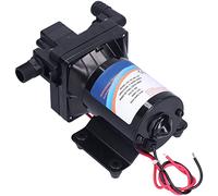 Pompa a membrana con alloggiamento in plastica tecnica e portata di 11,3 litri, pompa dell'acqua da 12 V CC con riavvio automatico e base di montaggio in ferro zincato, modello (F43-101-055-101(12V))