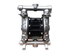 Pompa a Membrana, Pompa pneumatica a doppio diaframma in acciaio inossidabile QBY3-20/25, pompa for acque luride autoadescante resistente alla corrosione,Affidabilità(Body 304 QBY3-25)
