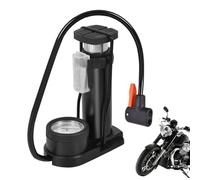 Pompa A Piede Bici | Gonfiatore Per Pneumatici Ad Alta Pressione Per Moto Per Biciclette | Pompa Ad Aria Portatile Con Manometro Di Pressione Pedale Anti-Slip Corpo In Alluminio Durade