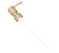 Pompa a pressione in acciaio inox per sapone e lozioni, con involucro in metallo e guarnizione morbida per perdite, adatta per l'uso con bottiglie standard da 28/400 fili (C)