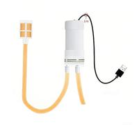 Pompa a sifone autoadescante alimentata tramite USB, pompa di trasferimento di liquidi silenziosa per uso alimentare, tubo da 1,6 m, flusso 2 l/min per produzione di vino, birra e kombucha (3 metri)