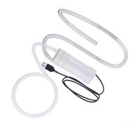 Pompa a sifone elettrica autoadescante USB per trasferimento di drenaggio dell'acqua, per la produzione di birra casalinga e la manipolazione di liquidi residenziali (1 metro)