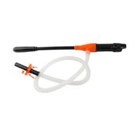Pompa a sifone elettrica Pompa di trasferimento carburante portatile ad alta efficienza con design alimentato a batteria per emergenze all'aperto Materiale ABS Tubo di scarico da