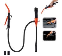 Pompa a Sifone Elettrica Portatile per Benzina e Diesel, Pompa a Sifone Elettrica per Trasferimento Acqua, Pompa Manuale per Carburante Facile da Usare, Pompa a Batteria Portatile per Benzina