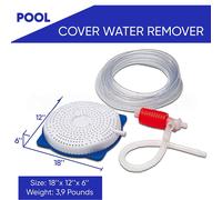 Pompa a sifone per fuori terra per copertura piscina drenaggio acqua non elettri