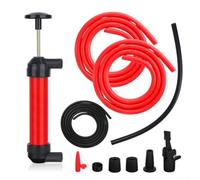 Pompa a sifone portatile per diesel e benzina | Include 1. tubo e ugello, adatto per taniche e tamburi, design portatile per serbatoi di barche e veicoli