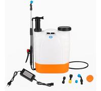 Pompa a Spalla Irroratore a Zaino Elettrico 16L - Spruzzatore con Spallacci Imbottiti, Nebulizzazione Regolabile, Ideale per Giardinaggio, Disinfestazione e Pulizie Esterne