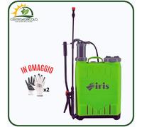 POMPA A SPALLA MANUALE IRIS GARDEN 12 LITR IN PLASTICA ANTICORROSIONE AMBIDESTRA