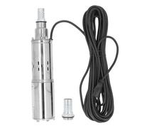 Pompa a vite DC Gearwell, pompa per pozzi profondi in acciaio inossidabile, pompa sommergibile solare, prevalenza 45 m, motore in rame, portata 1,2 m³ h, pompa di irrigazione,