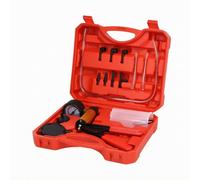 Pompa a Vuoto con Manometro Completo Kit di Spurgo Liquido Freni e Frizione