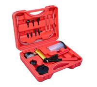 Pompa A Vuoto Manuale Portatile,Kit Aspiratore con Manometro per Test Pressione - Kit Spurgo Liquido Freni | Per Riparazioni Manutenzione e Cambio Olio di Auto Officina Garage e Casa Fai da Te
