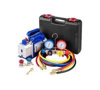 Pompa a vuoto, Vacuum Pump,4.8CFM AC Refrigerant With Gauges HVAC Refrigeration Home Packing Air Condition Automobile Maintenance