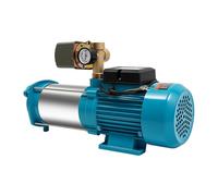Pompa Acqua 1300W,Pompa Centrifuga Autoadescante,Altezza di flusso 98m | 4000L/H 9,8 bar con interruttore manometro,Pompa di irrigazione in acciaio inox,irrigazione giardino,fattoria,bacino,IP44