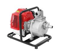 Pompa acqua a 2 tempi 43CC1250 W, pompa acqua a benzina, pompa da giardino portatile ad alte prestazioni, portata 10 m³/H, altezza scarico 30 m, potenza aspirazione 8 m per irrigazione drenaggio