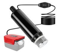 Pompa Acqua a Batteria 30 L/min Silenziosa Compatibile con Einhell 18V, Pompa Sommersa Portatile per Canna Piovana, Piscina, Stagno, Irrigazione (Batteria non Inclusa)