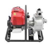 Pompa acqua a benzina da 38 cc, pompa dell'acqua a quattro tempi ad alta efficienza, pompa dell'acqua a benzina portatile, portata massima 135 l/min, adatta per irrigazione agricola