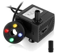 Pompa acqua acquario LED 4 colori 350l/h mini fontana 5W