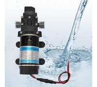 Pompa Acqua Ad Alta Pressione 12V 120W con Pressostato, Autoaspirante e Protezione Surriscaldamento, per Irrigazione Giardino e Idropulitrice Portatile
