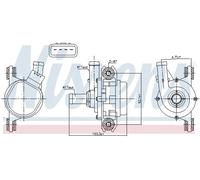 Pompa acqua ausiliaria elettrico 831385 NISSENS per TOYOTA LEXUS