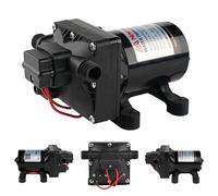 Pompa Acqua Autoadescante 12V, Pompa a Membrana 3.0GPM 11.3LPM 55PSI Pompa Acqua Pressostato con Interfaccia Filettata 1/2 Pollice Autoadescante per Auto Camper Roulotte
