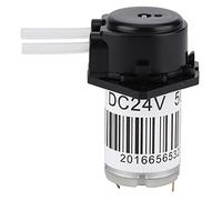 Pompa acqua autoadescante con tubo in silicone mini pompa peristaltica piatta nera per l'analisi degli esperimenti (24 V)