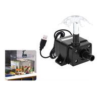 Pompa acqua brushless USB efficiente 120LH DC5V per acquario e fontana