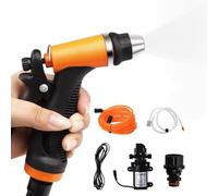 Pompa 'acqua da 12 V, pompa per lavaggio auto, pompa 'acqua portatile da 160 psi, pompa elettrica a pressione, spruzzatore con pompa per lavaggio auto, alta