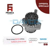 Pompa Acqua Dayco Audi A1 2.0 TDI 143 CV 1.6 TDI 66 KW 90 CV 77 KW 105 CV