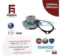 POMPA ACQUA DAYCO DP180 Fiat Bravo Croma Doblo Ducato Idea Freemont 2.0 116 CV