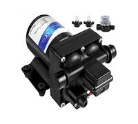 Pompa acqua dolce 3/4 GPM Pompa irroratrice autoadescante 12V Pompa acqua RV con pressostato Pompa a membrana for barche marine Camper Efficienza(4 GPM)