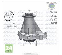 Pompa acqua Dolz per DAEWOO REXTON MERCEDES SPRINTER 412 410 408 312 310 308 21