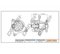 Pompa acqua DP2310.10.048 Drve+ per FORD JAGUAR LAND ROVER MAZDA VOLVO