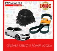 POMPA ACQUA E CINGHIA SERVIZI ORIGINALE CONTITECH 6PK2155 MERCEDES W212 W204
