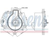 Pompa acqua elettrico 831074 NISSENS per HONDA TOYOTA LEXUS