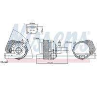 Pompa acqua elettrico 831118 NISSENS per MERCEDES-BENZ CLS CLASSE E CLASSE S