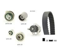 Pompa acqua kit cinghie dentate BOLK BOL-F1010039 per VW POLO 1.6 TDI