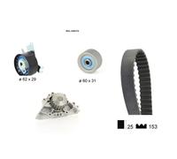 Pompa acqua kit cinghie dentate BOLK BOL-J040114 per PEUGEOT 307 2.0 16V