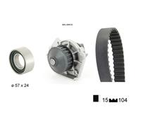 Pompa acqua kit cinghie dentate BOLK BOL-J040132 per FIAT SEICENTO / 600 (187_)