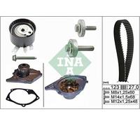 Pompa acqua + Kit cinghie dentate INA 530019730 compatibile con DACIA NISSAN REN