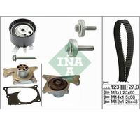 Pompa acqua + Kit cinghie dentate INA 530019732 compatibile con DACIA NISSAN REN