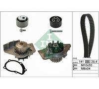 Pompa acqua + Kit cinghie dentate INA 530047030 compatibile con CITROËN FIAT LAN