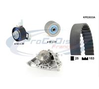 Pompa acqua kit cinghie dentate PROCODIS KPE2033A per PEUGEOT 206 2.0 S16