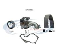 Pompa acqua kit cinghie dentate PROCODIS KPE5019A per FORD C-MAX 1.8 TDCi