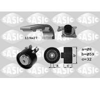 Pompa acqua kit cinghie dentate SASIC 3904038 per RENAULT CLIO 1.5 dCi 90