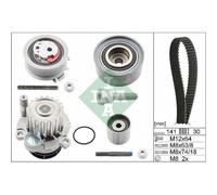 Pompa Acqua + Kit Cinghie Dentate Schaeffler Ina 530 0463 30 per Audi Seat Skoda