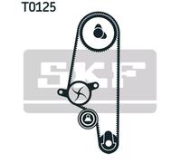 SKF Kit distribuzione e pompa acqua VKMC 01110 lamiera d'acciaio per VW Polo 75 1.6