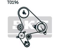 SKF Kit cinghia distribuzione e pompa acqua VKMC 03265 con lamiera d'acciaio per Suzuki, Fiat