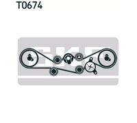 Kit distribuzione + pompa acqua Ghisa VKMC 98109 SKF per SUBARU IMPREZA Coupé